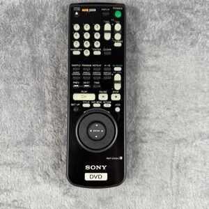 Sony RMT-D102A DVD TV Remote Control Black Replacement Controller
